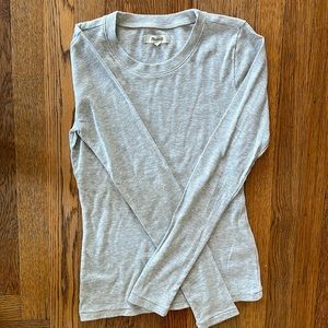 Madewell EUC grey long sleeve